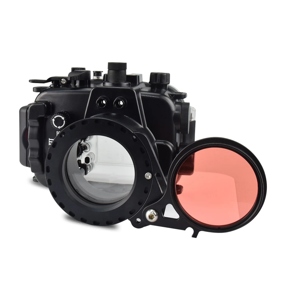 Meikon 및 Seafrogs 하우징용 필터 링 마운트 어댑터 클램프, 67mm-67mm, 52-67mm 플립 어댑터