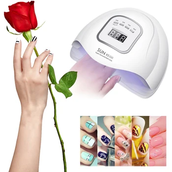 

120W LED Nail Dryer Curing Lamps 120W Phototherapy Machine Quick Drying Automatic Sensor Nail Curing Dryer Manicure Arts Tools