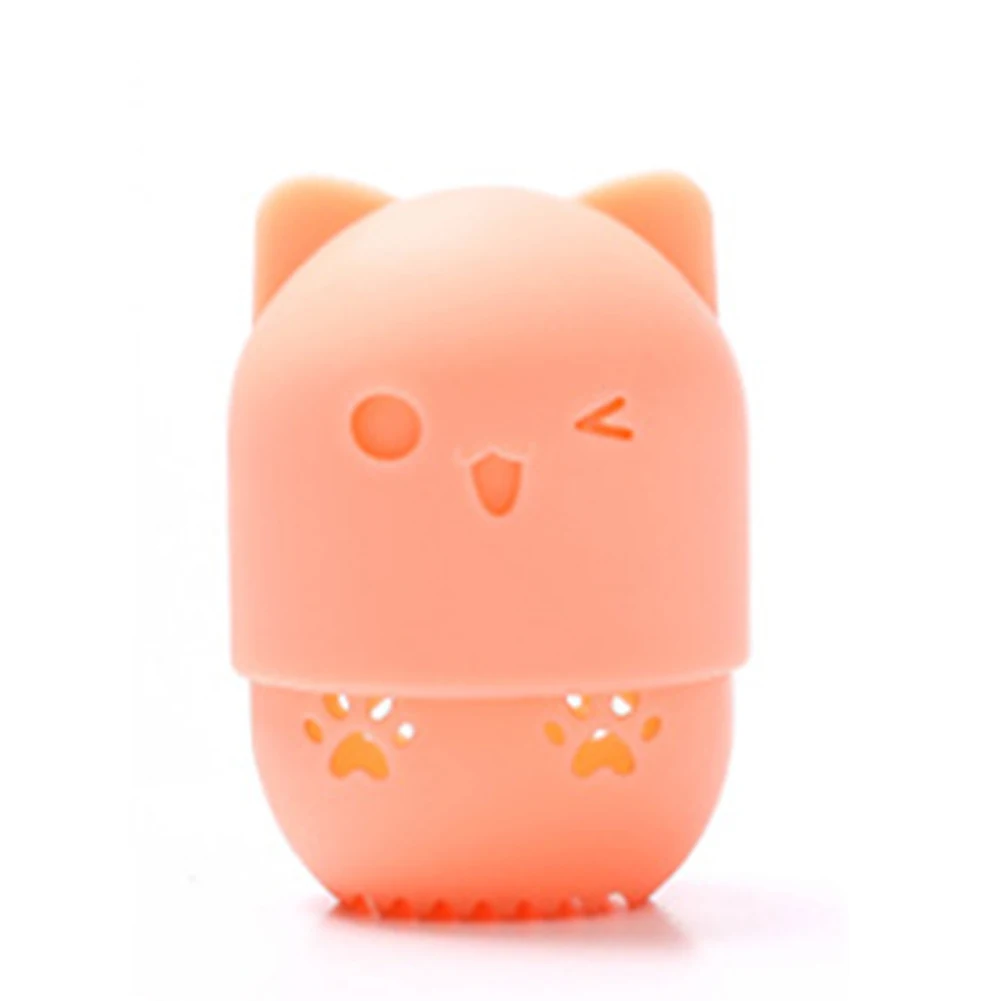 Красота коробка для хранения яиц пыленепроницаемый силикагель портативный дышащий макияж инструменты CJing - Цвет: light orange