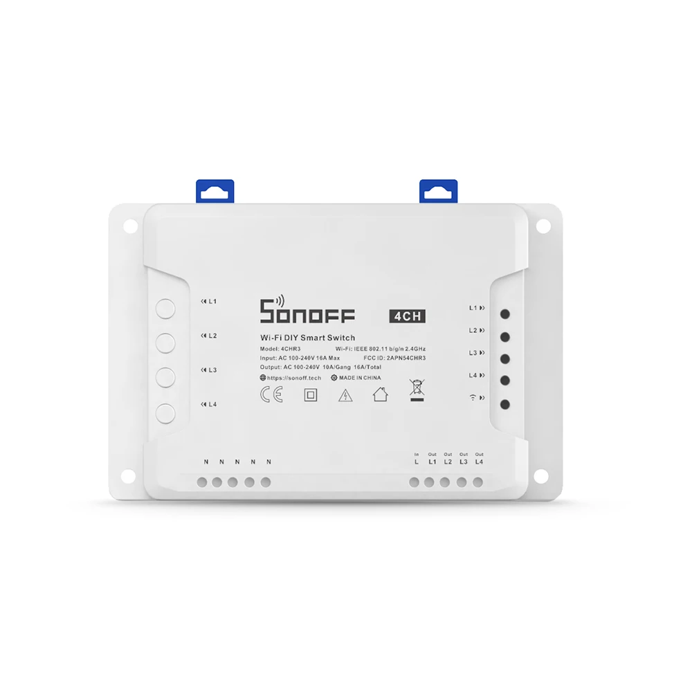 Itead SONOFF 4CH R2 Wi Fi Беспроводной дистанционного Управление триггерный релейный