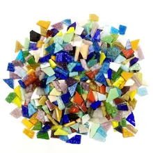 200 г креативная разноцветная мозаичная настенная ручная работа материалы ремесла Домашнее украшение DIY необычная стеклянная зеркальная инкрустация плитки ZXY9837