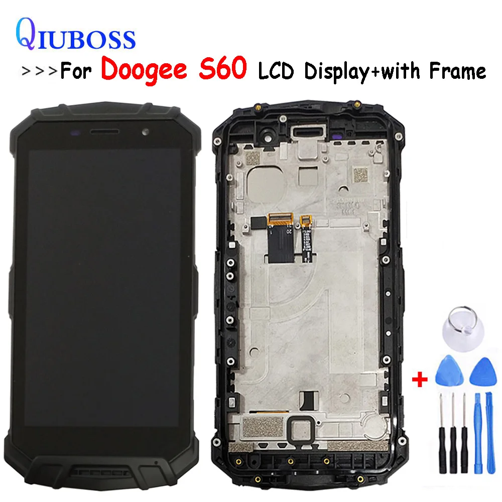 ЖК-дисплей 5 2 дюйма Для DOOGEE S60 кодирующий преобразователь сенсорного экрана в