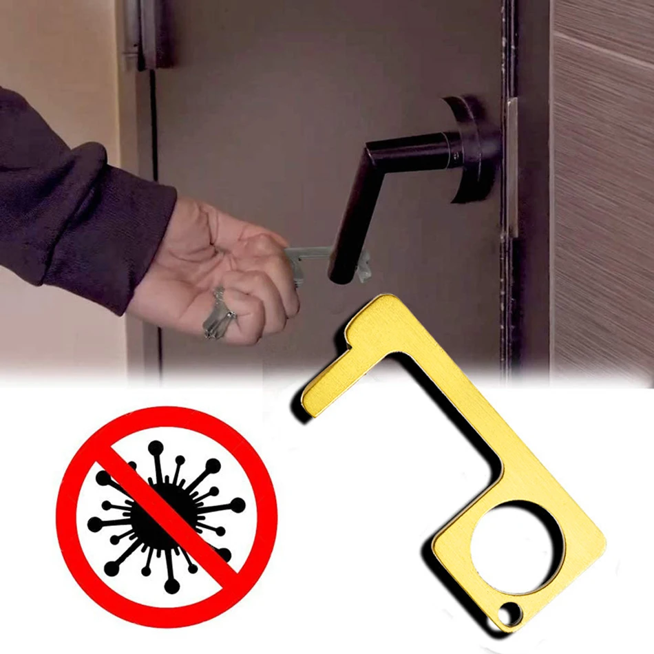 MARIE KM001 Portable Hygiene No-Touch EDC Door Opener Hand Antimicrobial Elevator Door handle Presser Tool 2020 New-13