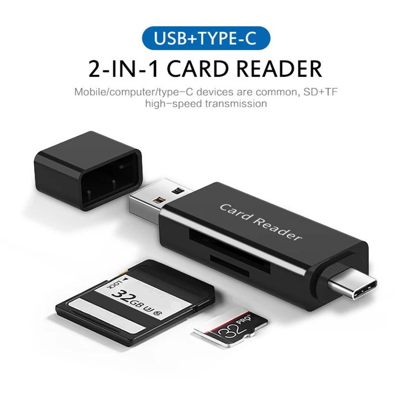 Кардридер с USB 3 0 Type C на SD Micro TF адаптер для телефона ноутбука аксессуары картридер