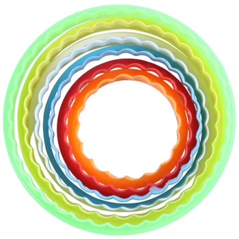 

New 6pcs Pastry Mold for Cake Cookie For Christmas Kitchen, Round