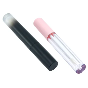 

4pcs Lip Gloss Bottles Empty Lip Gloss Tube Makeup Bottles Empty Lip Gloss Containers for Daily Women Girl Use (Pink Cover, Blac