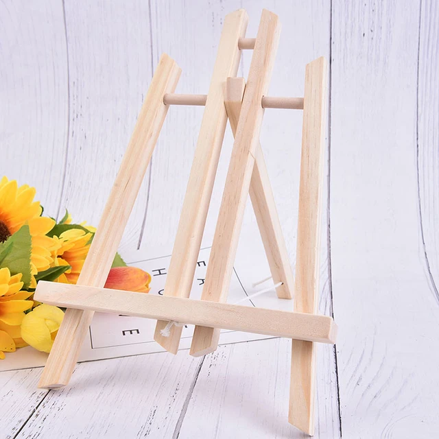 15 Sets Mini Frame Artist Easels Painting Stands Canvases Watercolor Wood  Small Picture - AliExpress
