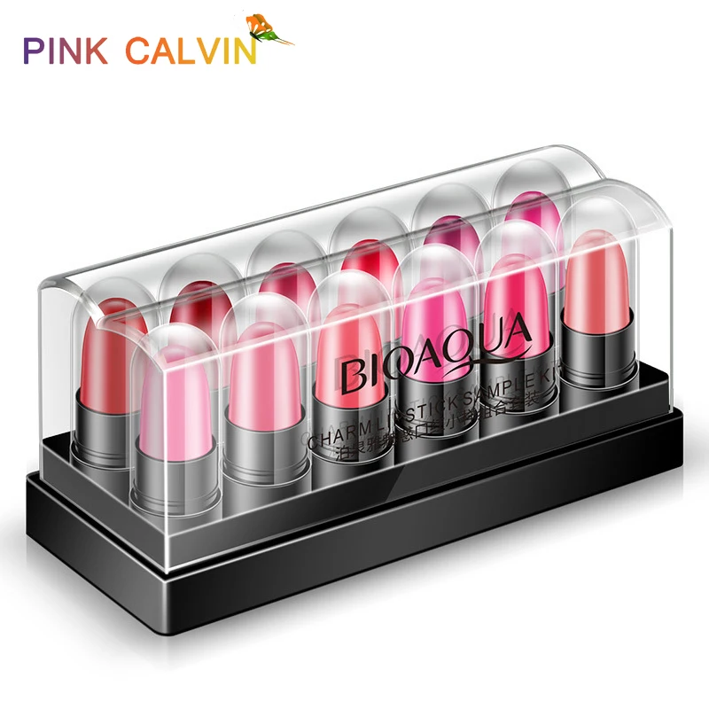 

12 Colors Lipstick Makeup Cute Mini Matte Long Lasting Lipstick Set matte lipstick Red Tint Lip Kit for Labiales Cosmetics