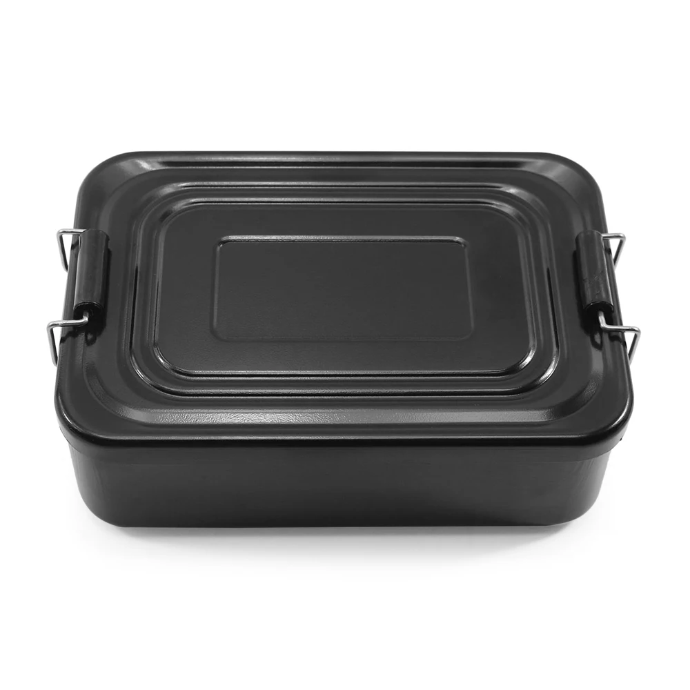 

Aluminum Lunch Box Adventurer Survival Kit Box Lunch Box Portable Food Container for Outdoors Camping Hiking Travel