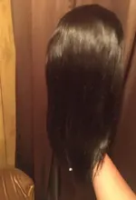 MYLOCKME-pelucas de cabello humano liso para mujer, 4x4/5x5/6x6, postizo de encaje Frontal, pelo Remy brasileño, Color Natural, liso