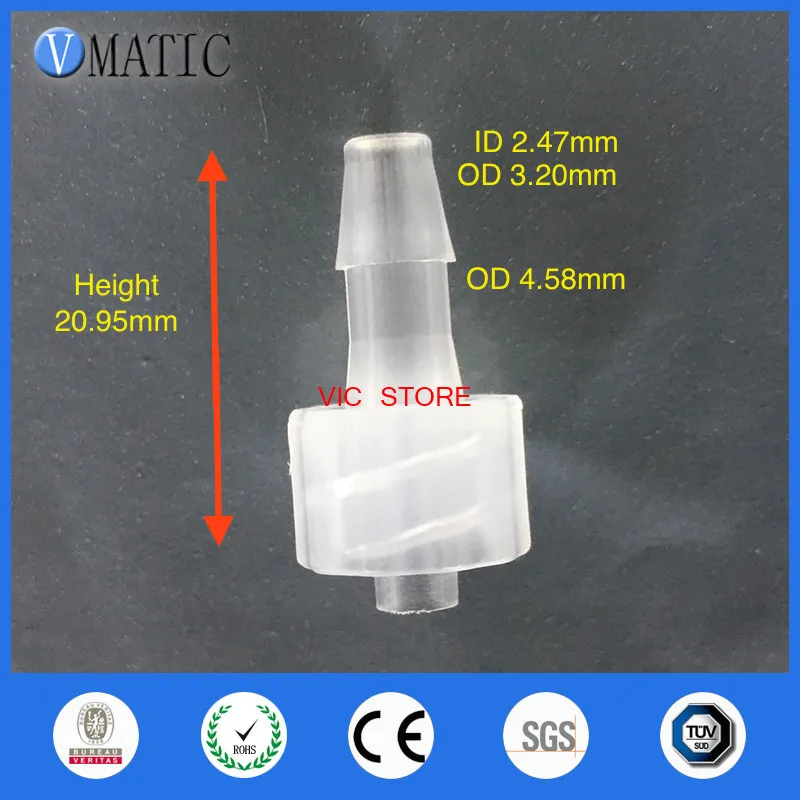 Free Shipping Pack Of 10 X 1/8 Inch Barb Male Luer Tapered Fitting