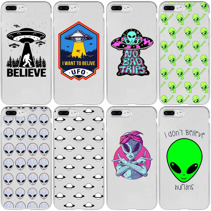 Симпатичный Alien Believe UFO чехол для Xiaomi Note 10 9 8 SE 9T Pro Lite Explorer | Мобильные телефоны и