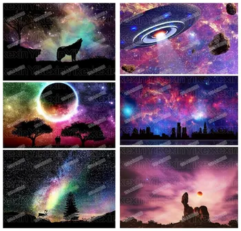 

DIY diamond painting color sky cross stitch diamond embroidery landscape 2020 pattern rhinestone home decoration gift
