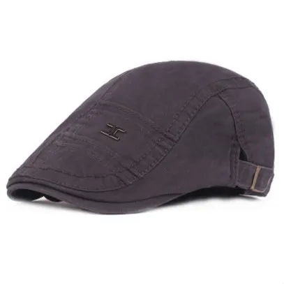 SHALUOTAOTAO мужские осенние модные хлопковые береты регулируемый размер тренд Snapback язычок шапка Простой Досуг бренды спортивные кепки s Новинка - Цвет: Dark Gray