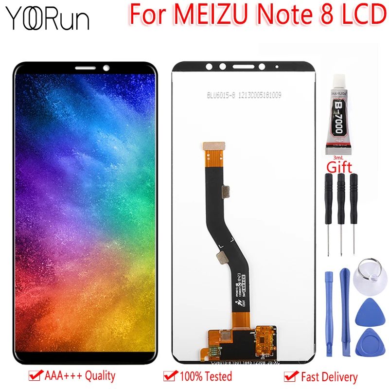 

6.0" For MEIZU Note 8 M822H LCD Display Touch Screen AAA Quality Digitizer Assembly Replacement Free Tools For Meizu Note 8 LCD