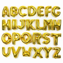 

16 Inch Gold Alphabet Happy Birthday Party Balloon Christmas Decorations Number Letter Foil Balloon Anniversary Wedding Supplies