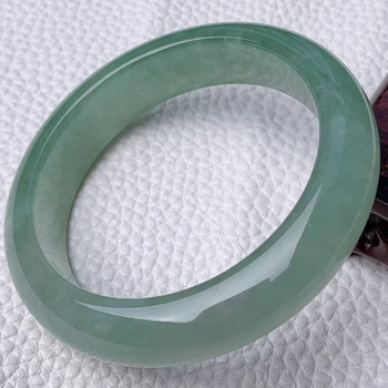 

Zheru Jewelry Natural Burmese Jade 54-62mm Bracelet Elegant Princess Jewelry Gift for Mother to Girlfriend
