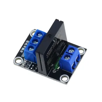 

1PCS 1 Channel Solid State Relay Module Board Low Level Trigger SSR Input 5V 24V DC Output 240VAC 2A Fuse