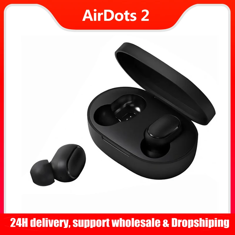 Оригинальные наушники Xiaomi Redmi Airdots 2 ИИ-управление настоящие беспроводные Bluetooth 5 0