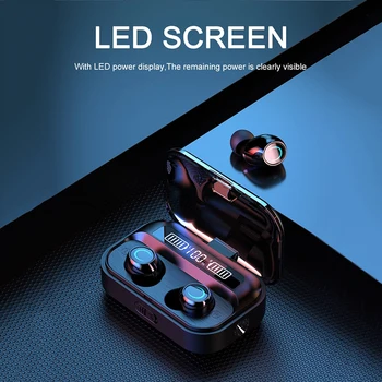 

Stereo Wireless Earphones Charging Case With with Flashlight AB1536U G05