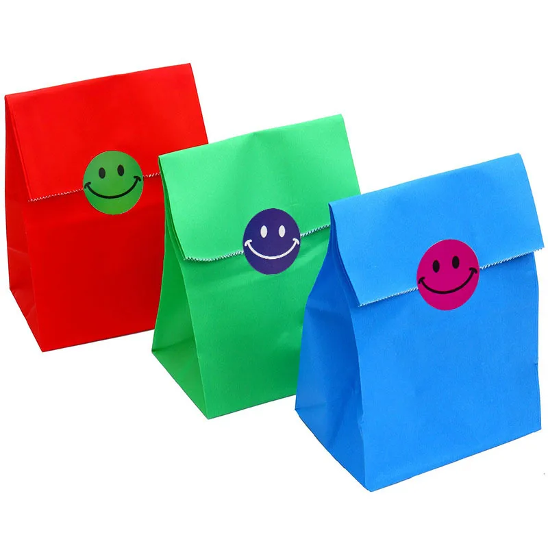 100-500pcs Labels Teacher Child Smiley Thank You Stickers Baking   for Wedding Pretty Gift Cards Envelope Sealing Label Stickers