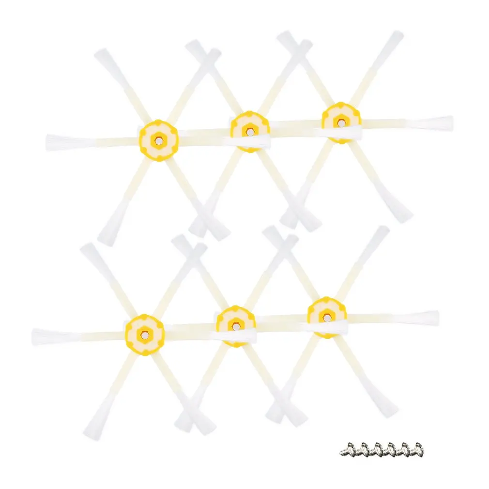 6 Armed Side Brush Sweeping Robot Vacuum Cleaner Accessories Replace Parts For Roomba 528 595 620 650 760 770 780 790 |