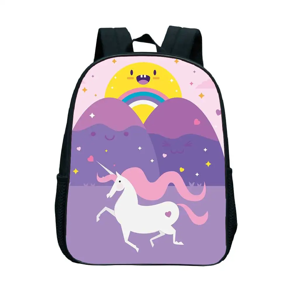 9 New Kids Unicorn Backpack Children Daily Bags Beautiful Printing Toddler Rucksack Cute Kindergarten Bookbag Back to School Gift - Цвет: 9