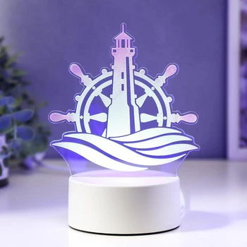 

Lamp "Sea" LED RGB from the network 13x14.3 cm 5074814