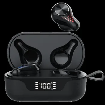 

TWS wireless digital display Bluetooth cloth stereo sports headset 5.0 dual touch