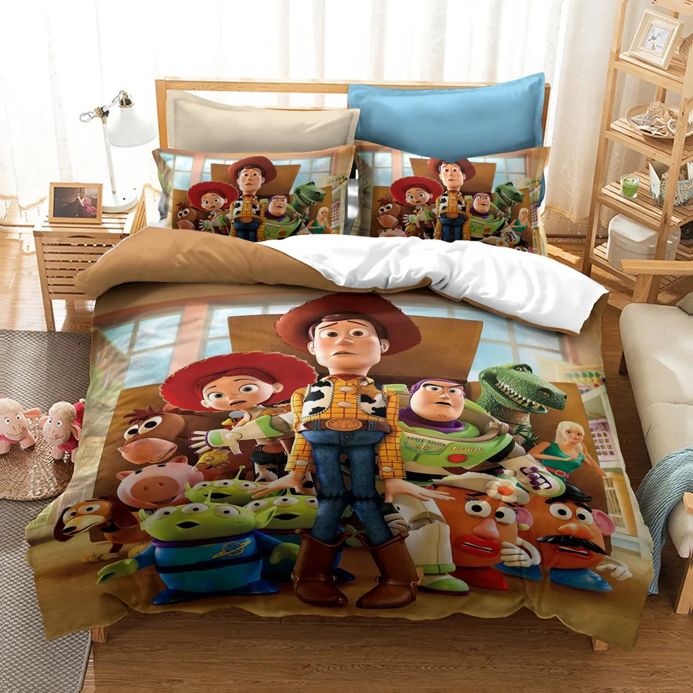 Disney Toy Story Woody Buzz Lightyear Children 3D Quilt Cover ...
