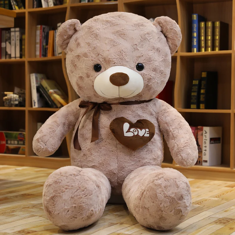 80cm Big Teddy Bear Stuffed Soft Plush Animal Toys Valentine Birthday Kids Gifts 