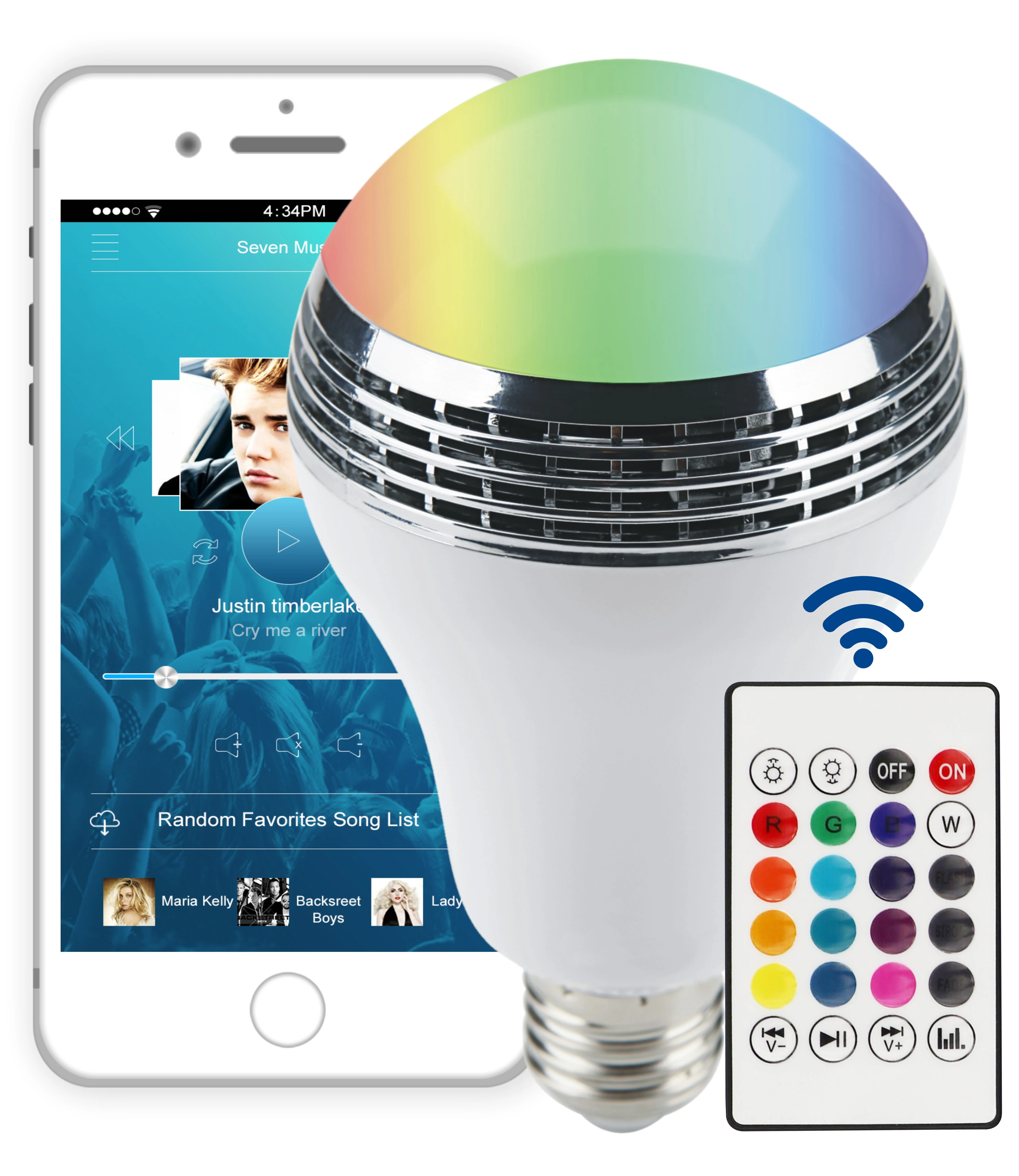 bluetooth led tube speaker