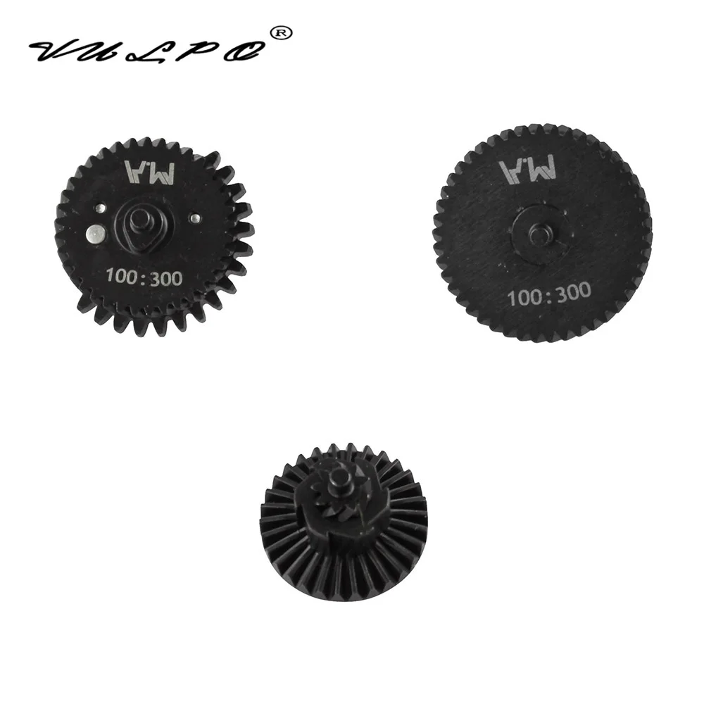 

Hunting Accessories 100:300 CNC Steel Cutting Reinforcement Helical Super Torque Gear Set for Ver.2/3 Airsoft AEG Gearbox