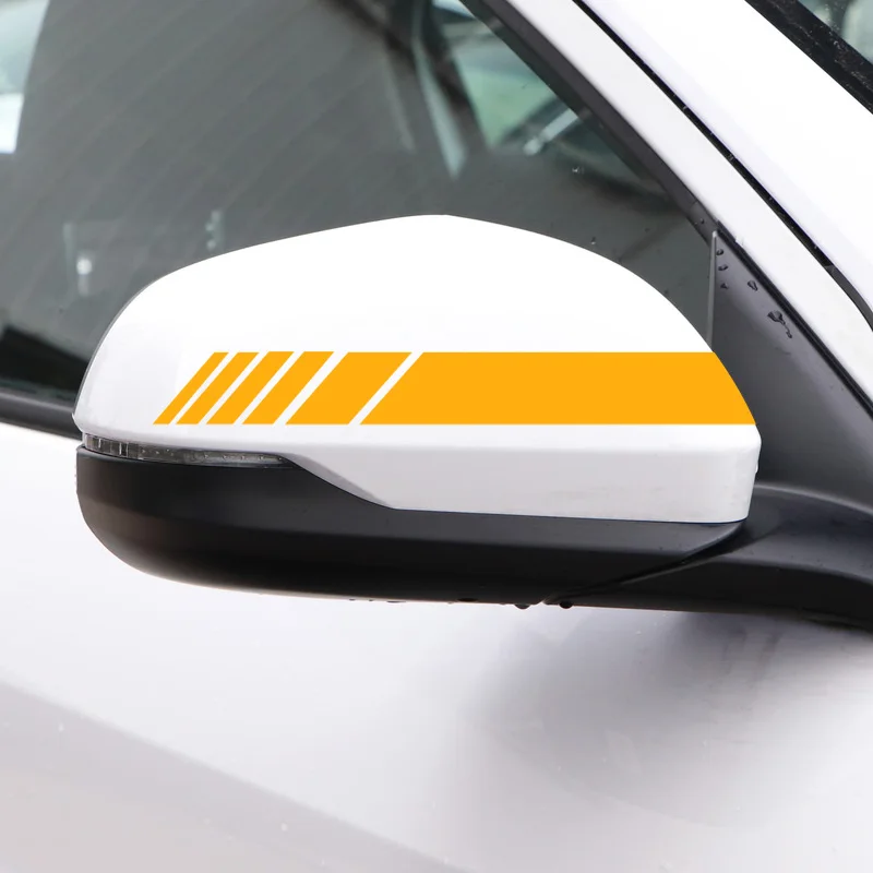 2pcs Car rearview mirror reflective decorative stickers for Toyota avensis auris hilux Corolla Camry RAV4 yaris C-HR car styling