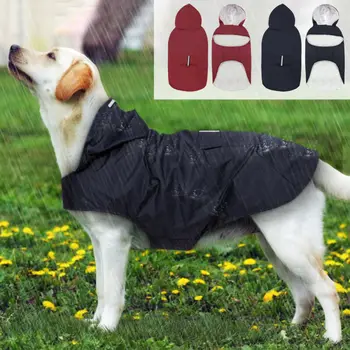 

Pet Large Dog Raincoat Waterproof Big Dog Clothes Outdoor Coat Rain Jacket For Golden Labrador 3XL-5XL