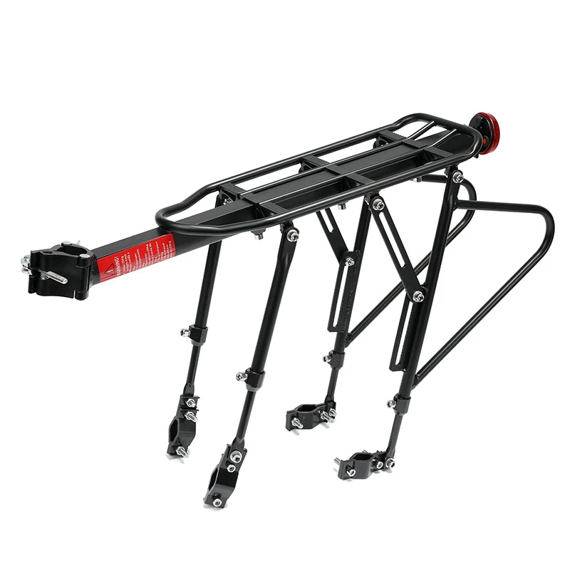  Bicycle Rack MTB Aluminum Alloy Frame Bike Rear Rack Reflector Seat Post Mount Pannier Luggage Carr