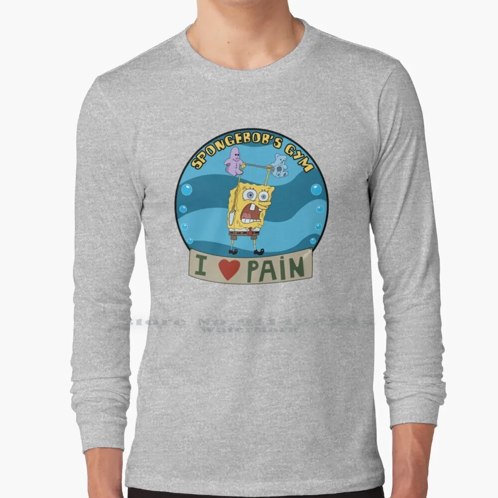 Maglietta A Maniche Lunghe Da Palestra Tee Gym Workout Cardio Pain Gain Weight Cute Funny Series Top Seling Teen Leg Day Push Up Lifting Do