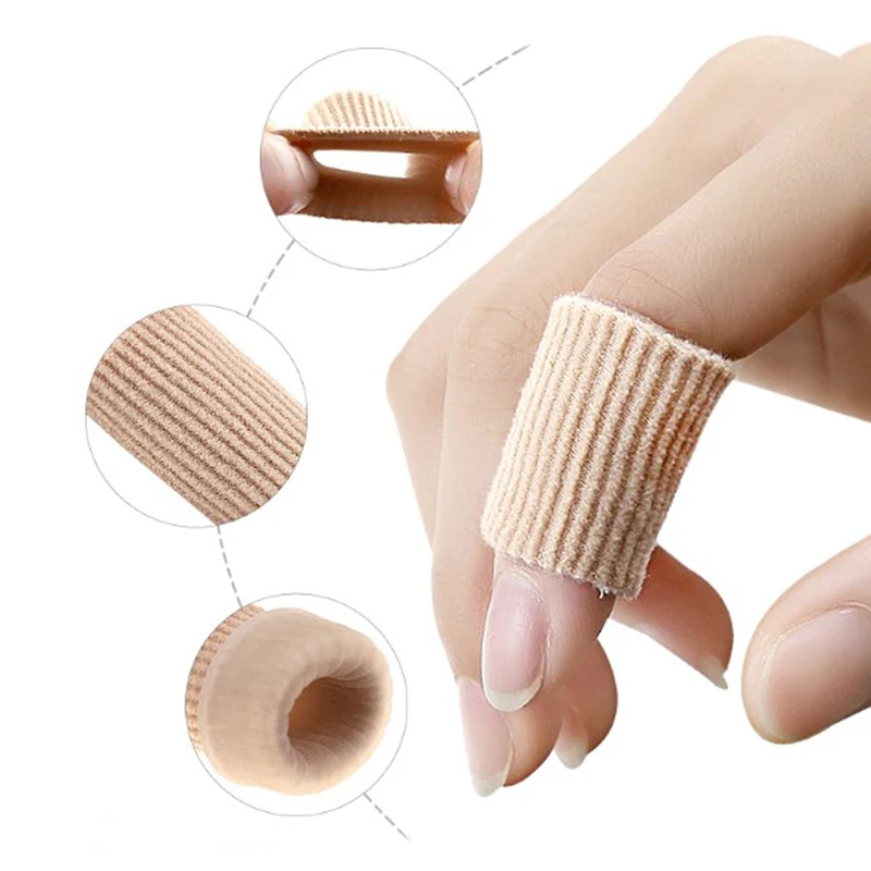 Fabric Finger Toe Protector Separator Soft Tube Applicator Pedicure Corn Callus Remover Hand Pain Relief Foot Care Tool