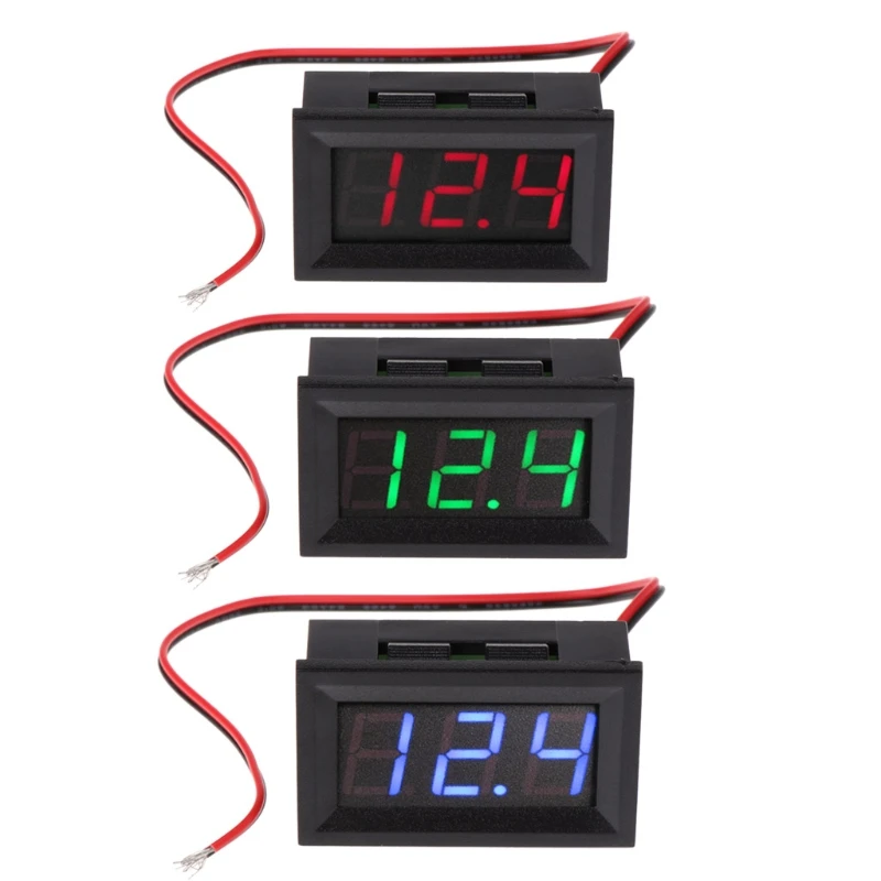 DC 4.5V-30V Digital Voltmeter 0.56&quot LED 2-Wires Voltage Volt Meter Panel Gauge | Автомобили и мотоциклы