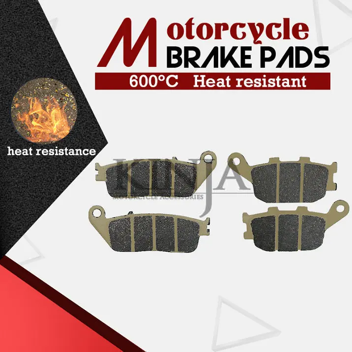Аксессуары для мотоциклов Мото передние+ задние тормозные колодки для HONDA VT 1100 Shadow Sabre 1998-2007