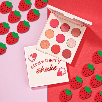 

Colourpop glitter and matte 9 Colors strawberry shake eyeshadow palette