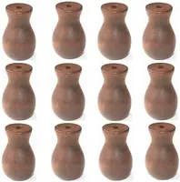12pcs Brown Wood Tassel for Window Blinds White Cord Knobs Wooden Hanging Ball Pulls for Curtain Craft 1