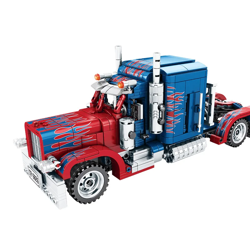 

Technic 701803 Peterbilt 389 Trucks Building Blocks Optimus Prime Bricks Educational kids Toys Chidren Gifts Compatible legoing
