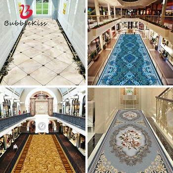 

Bubble Kiss 2020 Fashion Printed Roll Carpet Hotel Corridor Carpet European Style Retro Printed Pattern Rug Non-Slip Area Mat
