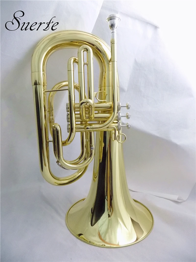 Bb Marching euphonium чехол с мундштуком желтый латунный euphonium Horn Музыкальные инструменты