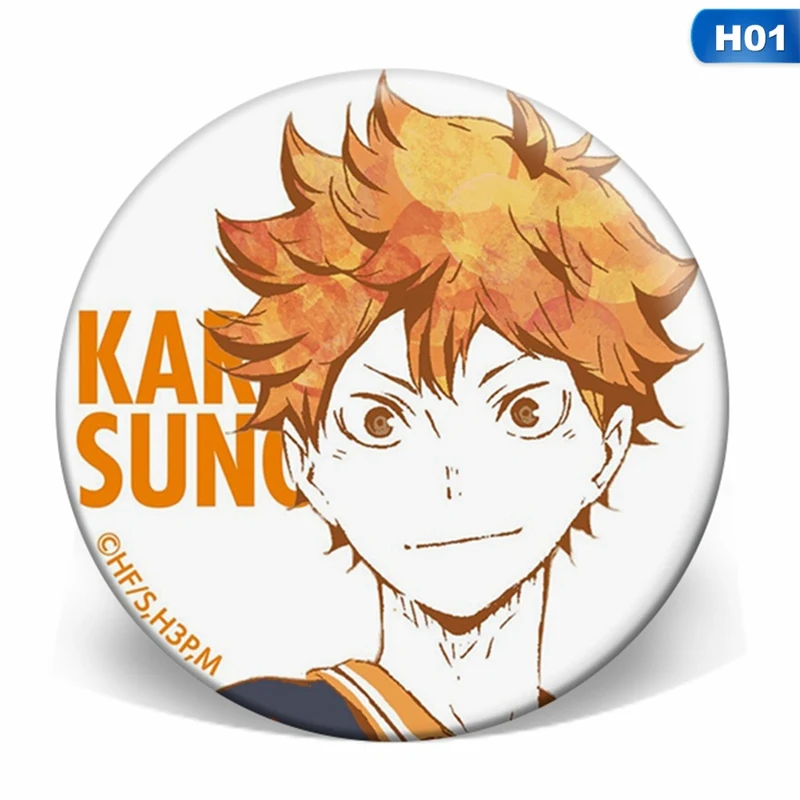 Anime Haikyuu!! Brooch Badge Cosplay Brooch Pins Schoolbag Accessory ladies halloween costumes