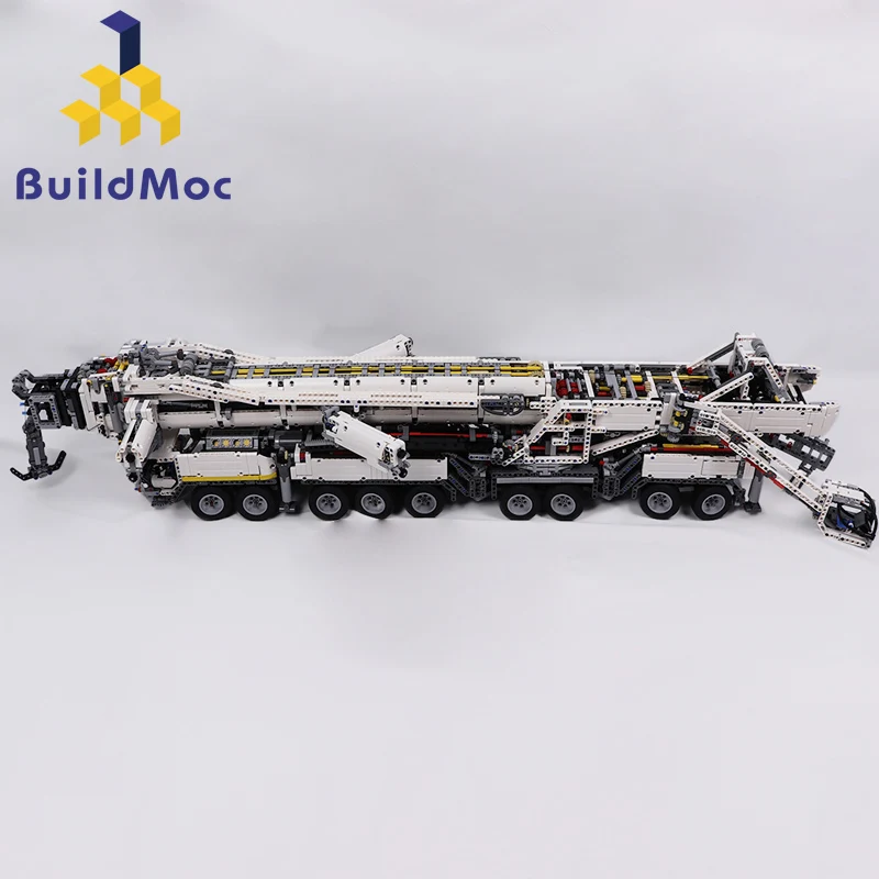 BuildMOC, nuevo poder de construcción de grúa móvil LTM11200 RC Liebherrr, Kits de Motor técnico, bloques de bloques, regalo de cumpleaños para niños C104 - 3