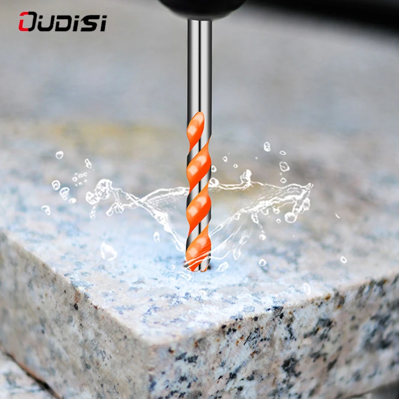 

Threaded Triangle Rotor Iron Stainless Steel Concrete Wood Drill Bit Household Marble Overlord Drill Hand Electric Drill