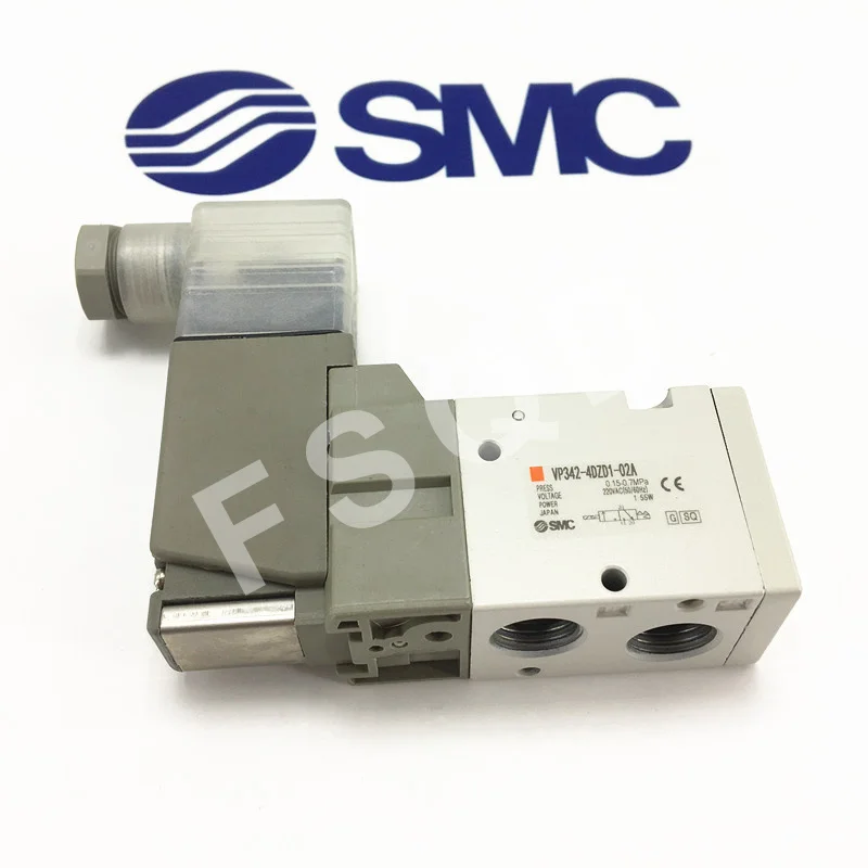 

VP342-4DZD1-02A SMC Solenoid valve Rubber Seal 3 Port/Pilot Poppet Type Body Ported/Single Unit VP VP300 series pneumatic