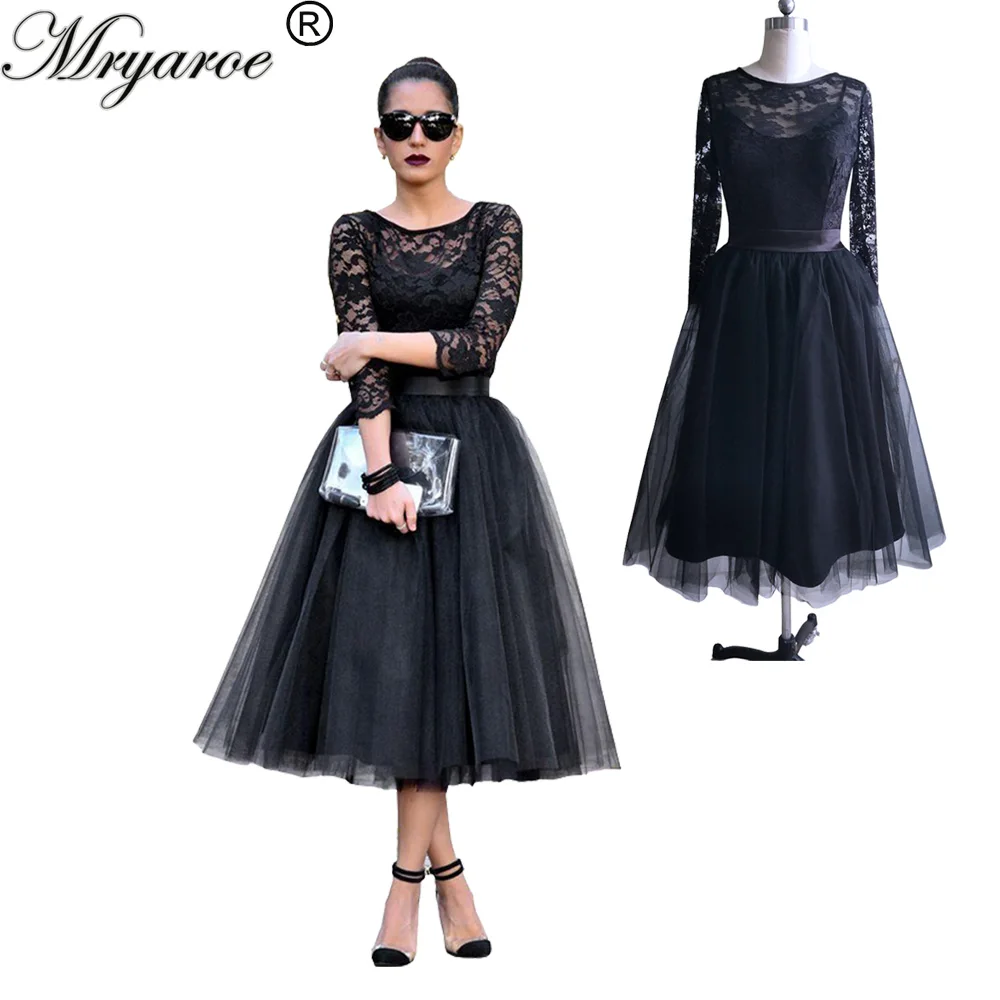 

Mryarce Sexy Open Back Evening Dress Lace Appliqued Pearls Beading Side Split Turquoise Tulle Formal Gowns vestidos longos